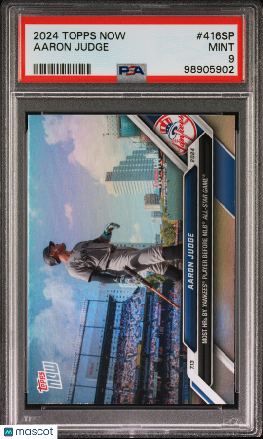 Aaron Judge 2024 Topps Now #416SP Limited Edition Short Print PSA 9