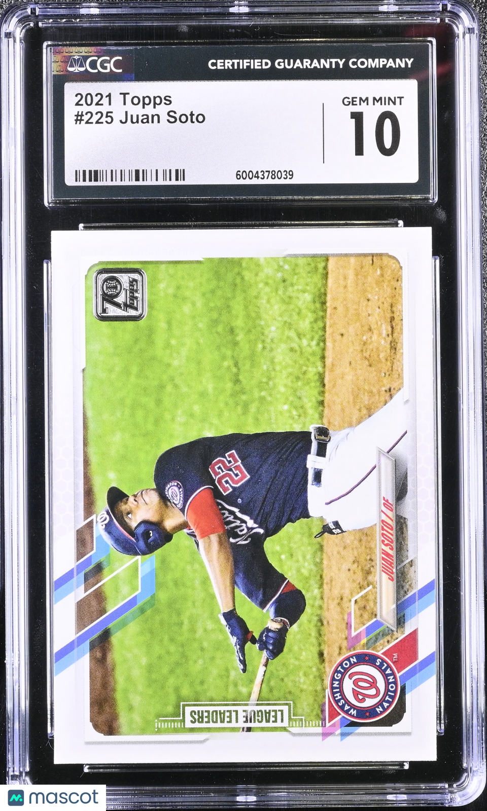 Juan Soto 2021 Topps #225 CGC 10