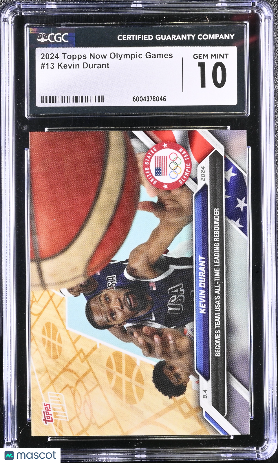 2024 Topps Now Olympic Games Kevin Durant #13 CGC 10