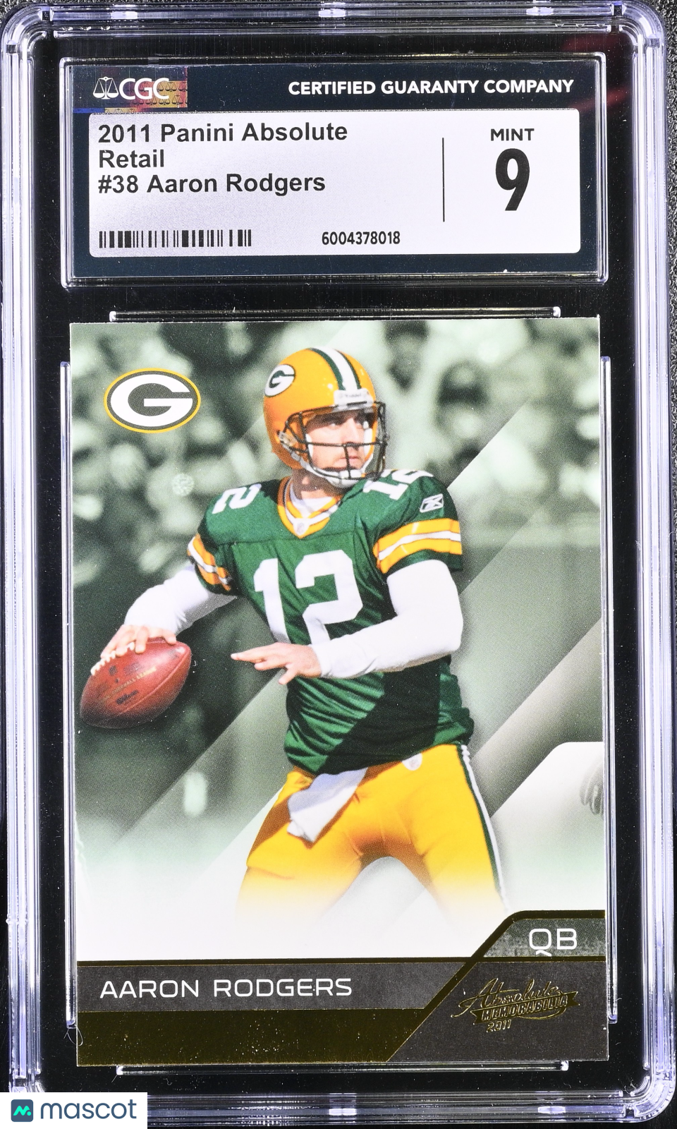 Aaron Rodgers 2011 Panini Absolute #38 CGC 9