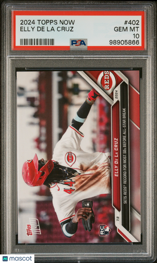 Elly De La Cruz 2024 Topps Now #402 Rookie PSA 10