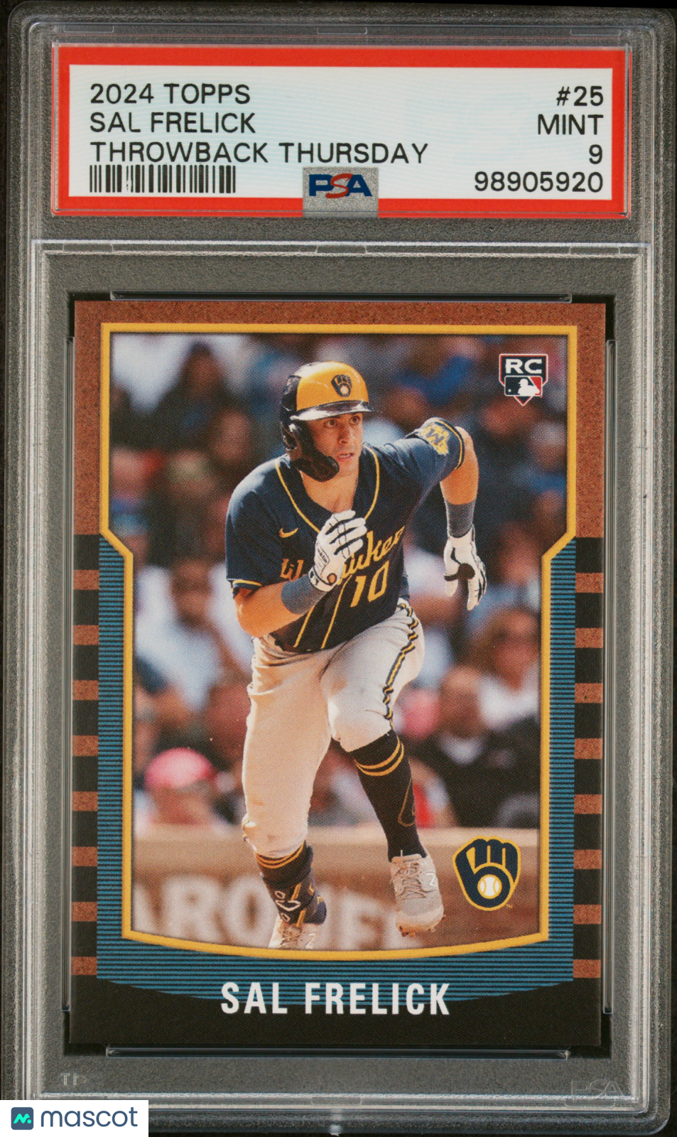 Sal Frelick 2024 Topps Throwback Thursday #25 Rookie PSA 9