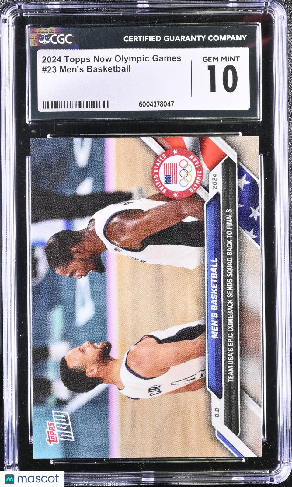 2024 Topps Now Olympic Games Men's Basketball #23 CGC 10