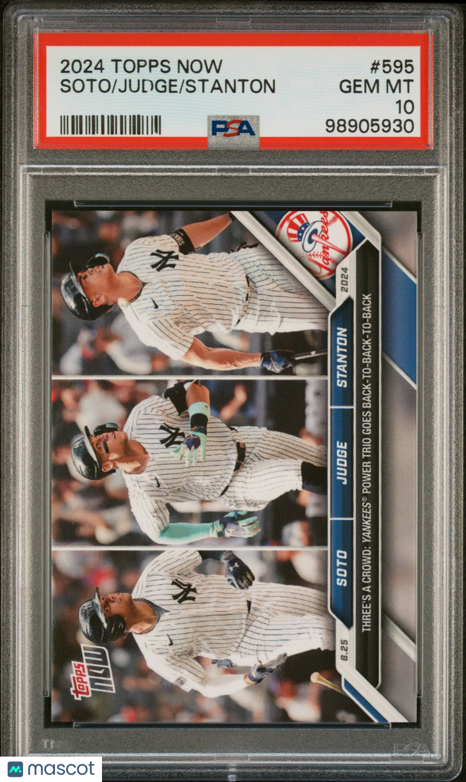 Stanton Judge Soto 2024 Topps Now #595 Limited Edition PSA 10