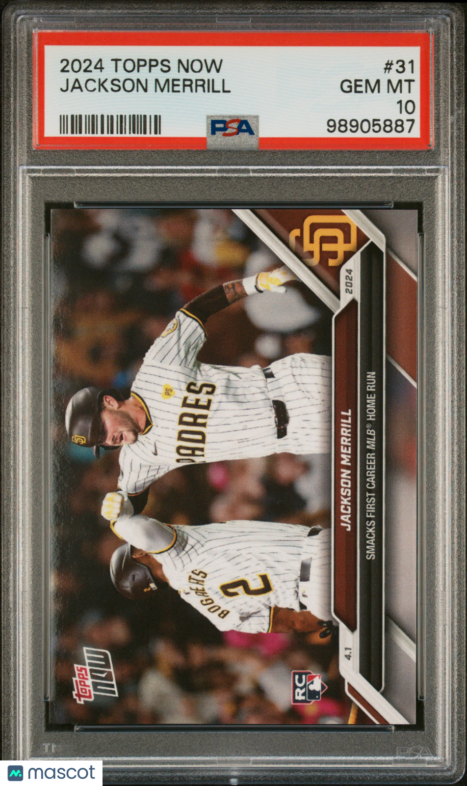 Jackson Merrill 2024 Topps Now #31 Rookie PSA 10