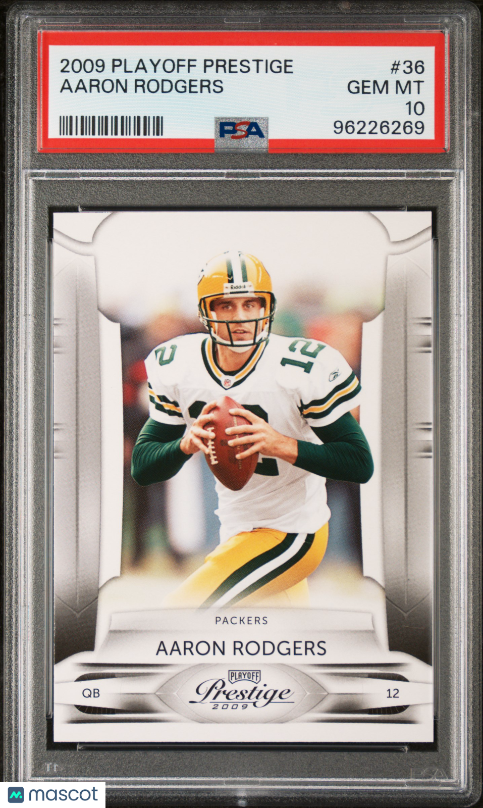 Aaron Rodgers 2009 Playoff Prestige #36 PSA 10