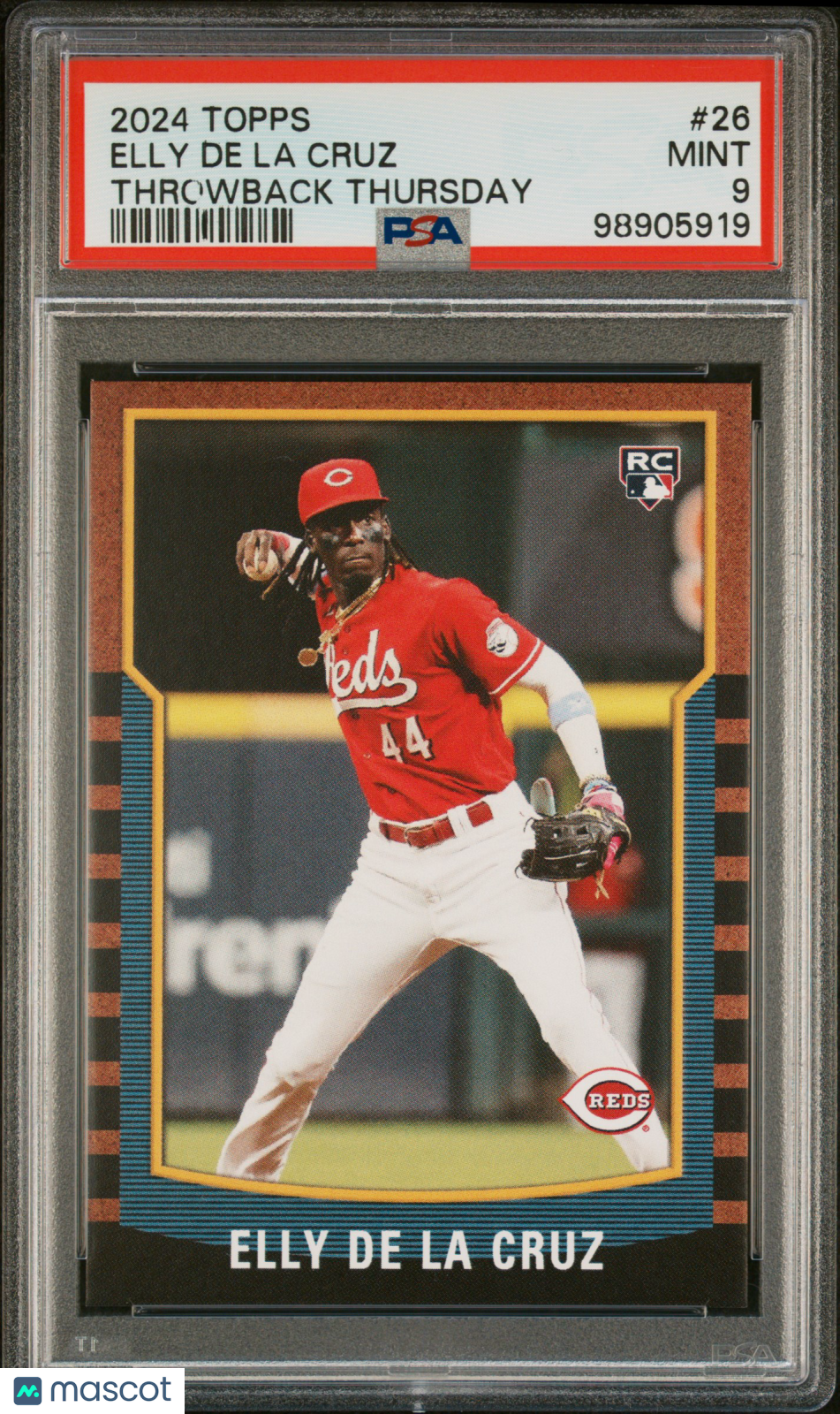 Elly De La Cruz 2024 Topps Throwback Thursday #26 Rookie PSA 9