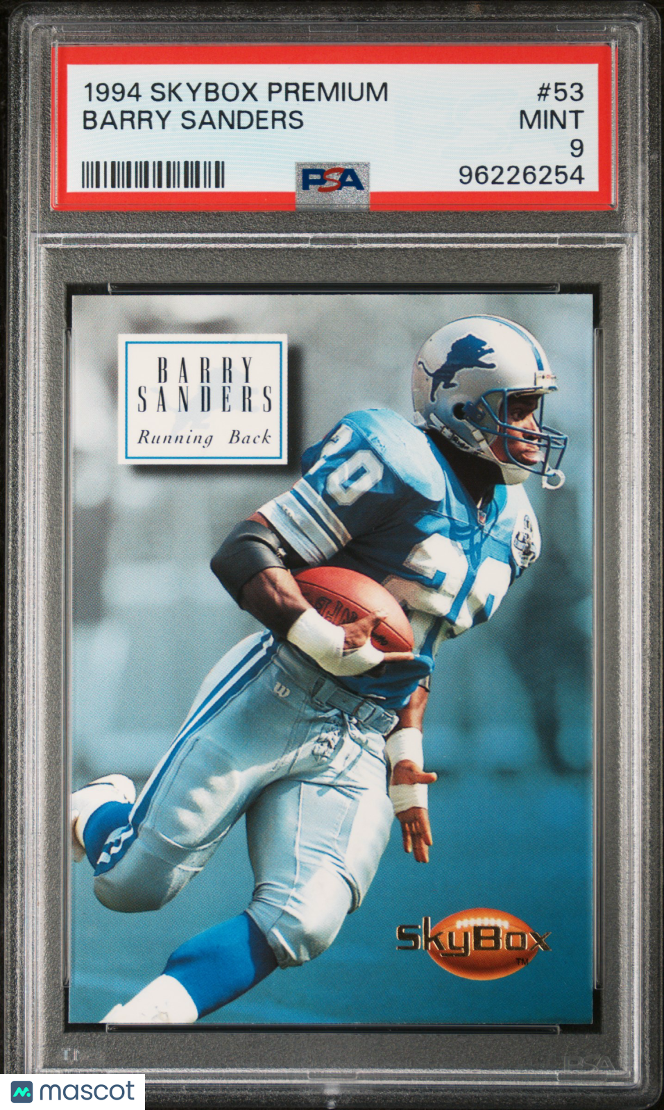 Barry Sanders 1994 Skybox Premium #53 PSA 9