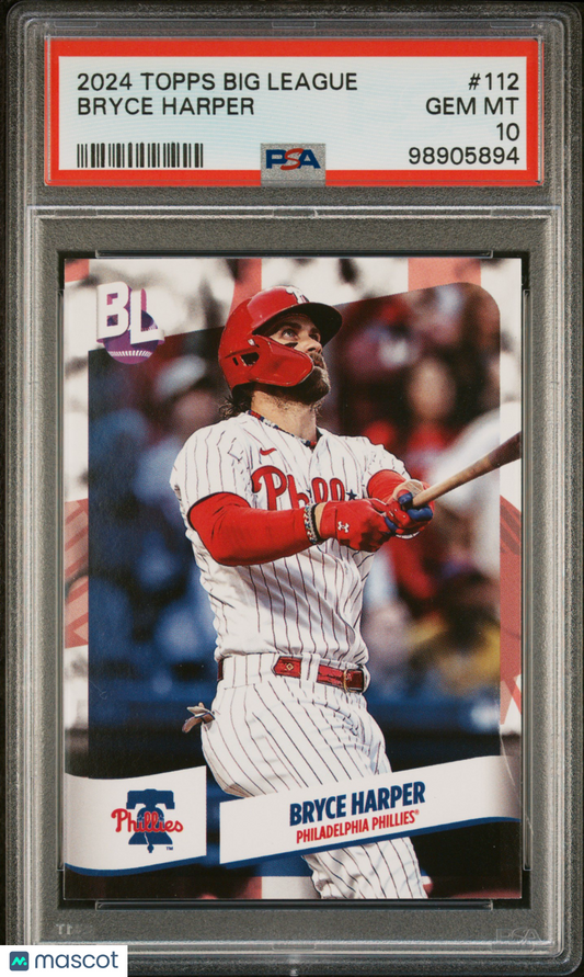 Bryce Harper 2024 Topps Big League #112 PSA 10