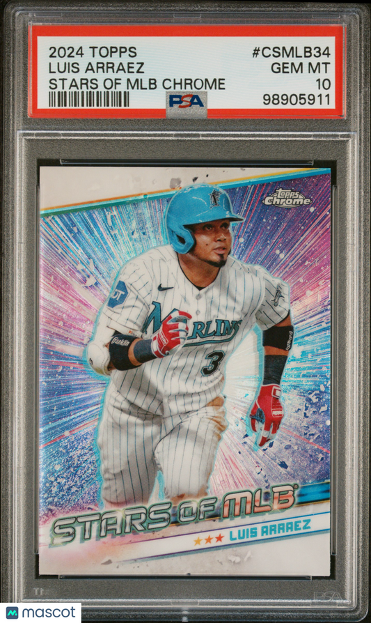 Luis Arraez 2024 Topps Stars Of MLB Chrome #CSMLB34 PSA 10