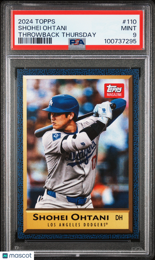 Shohei Ohtani 2024 Topps Throwback Thursday #110 PSA 9