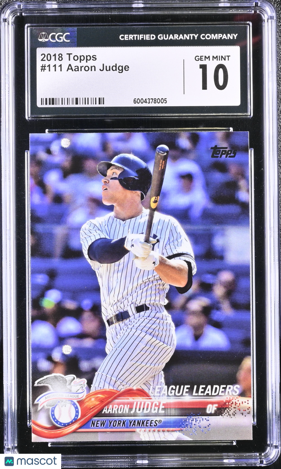 Aaron Judge 2018 Topps #111 CGC 10