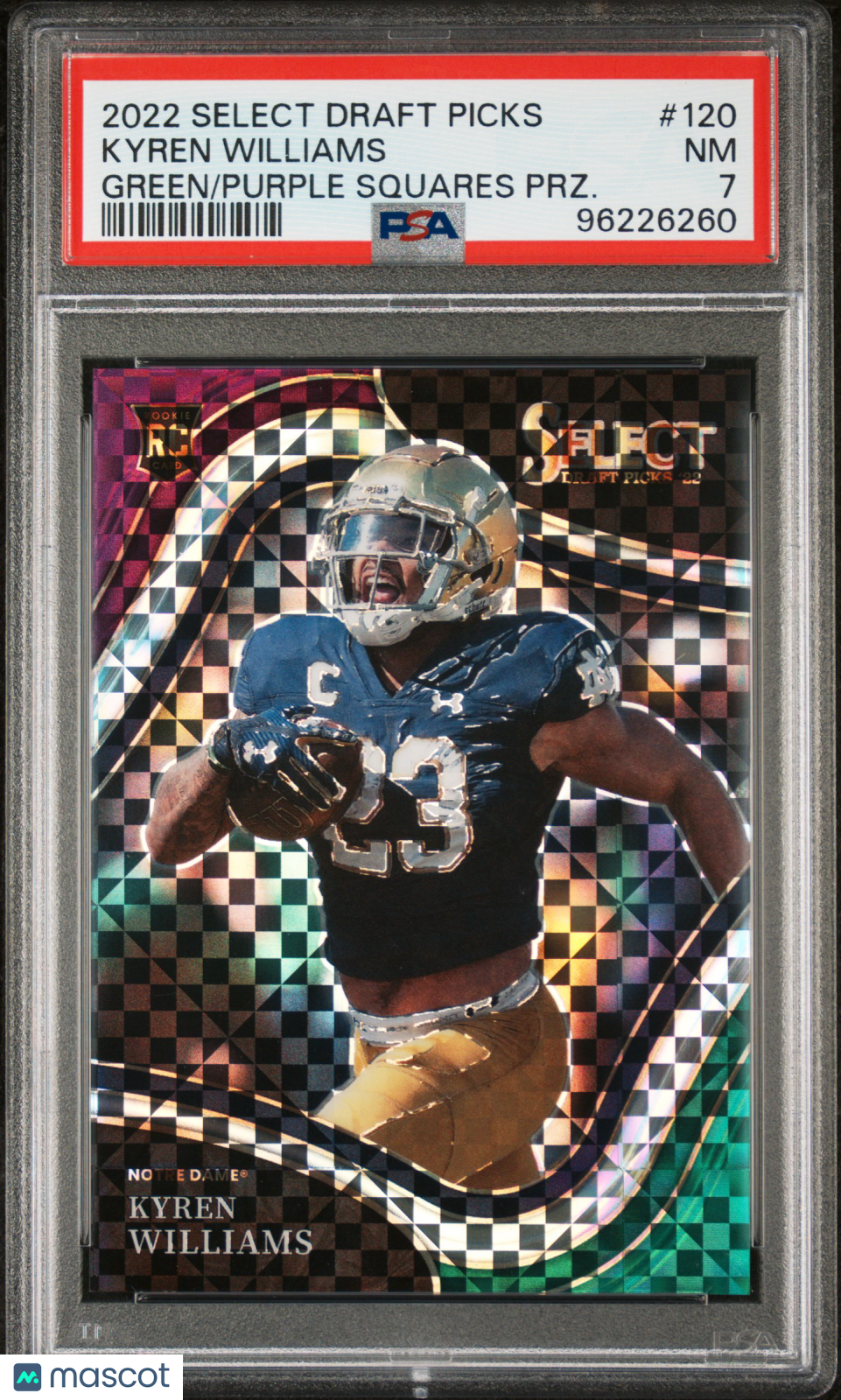 Kyren Williams 2022 Panini Select Draft Picks #120 Limited Edition PSA 7