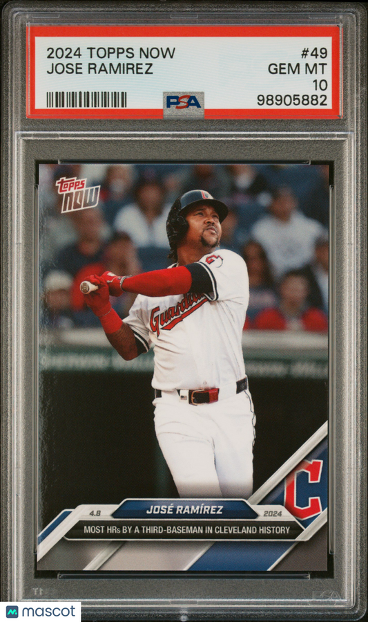 Jose Ramirez 2024 Topps Now #49 PSA 10