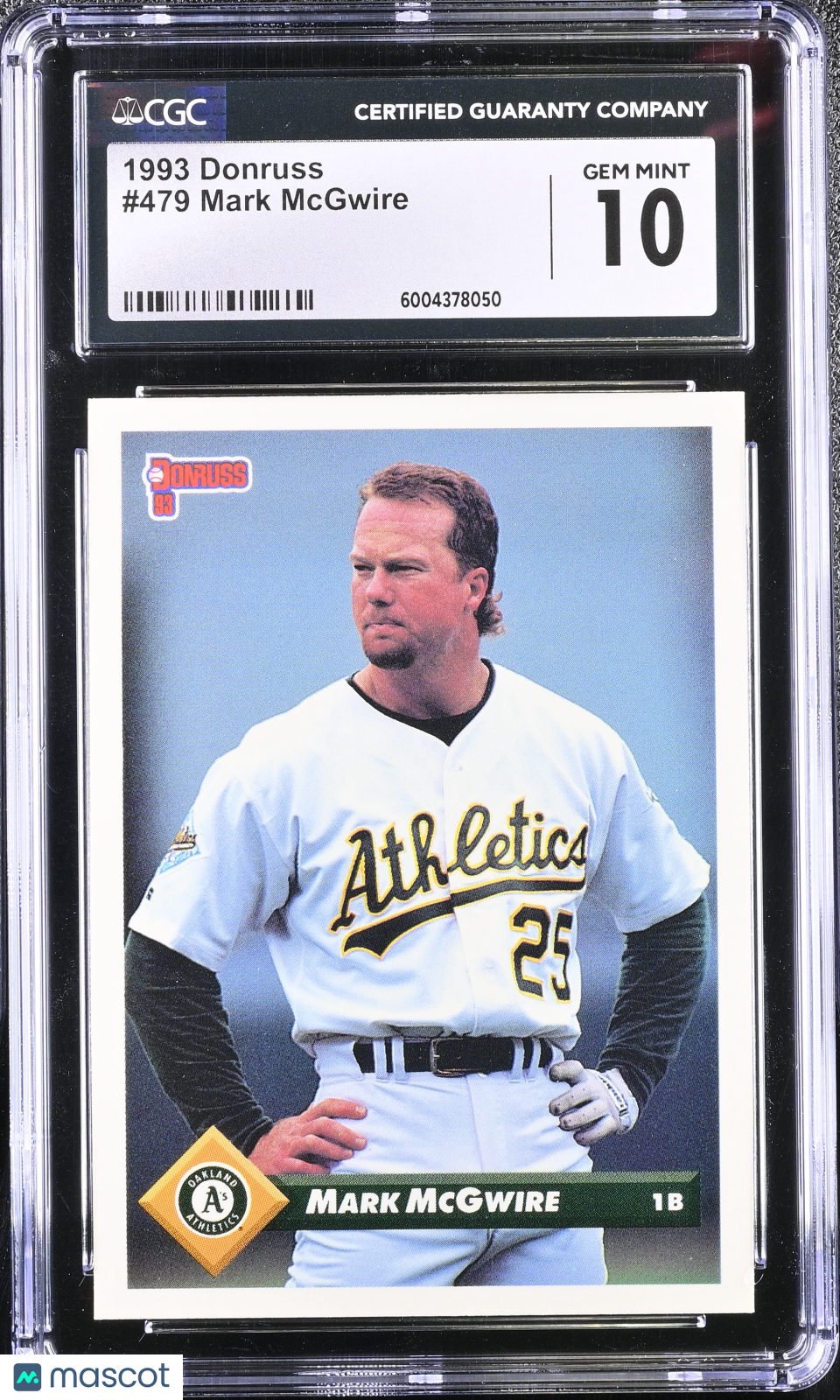 Mark McGwire 1993 Donruss #479 CGC 10