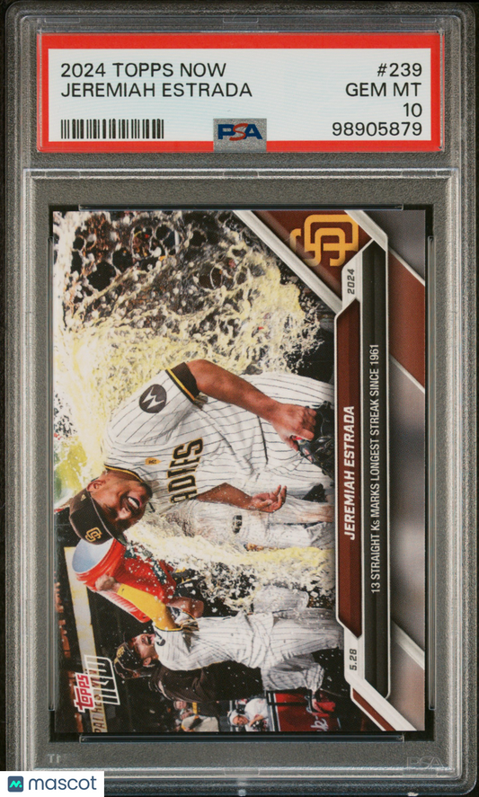 Jeremiah Estrada 2024 Topps Now #239 PSA 10