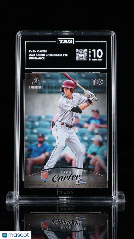 Evan Carter Panini Chronicles #18 TAG 10