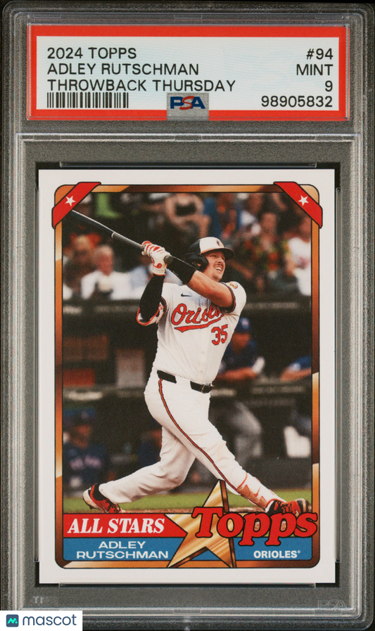 Adley Rutschman 2024 Topps Throwback Thursday #94 PSA 9