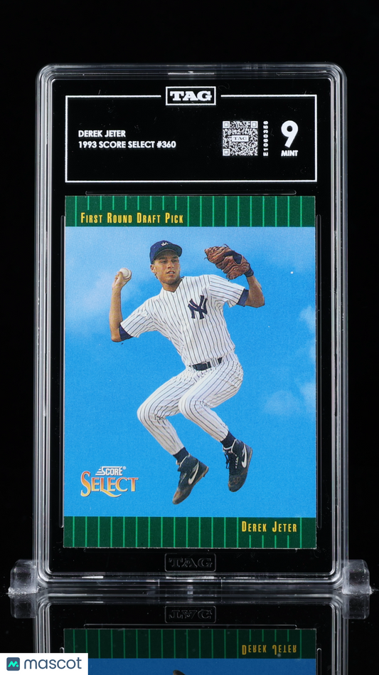 1993 Select #360 Derek Jeter Rookie RC HOF TAG 9