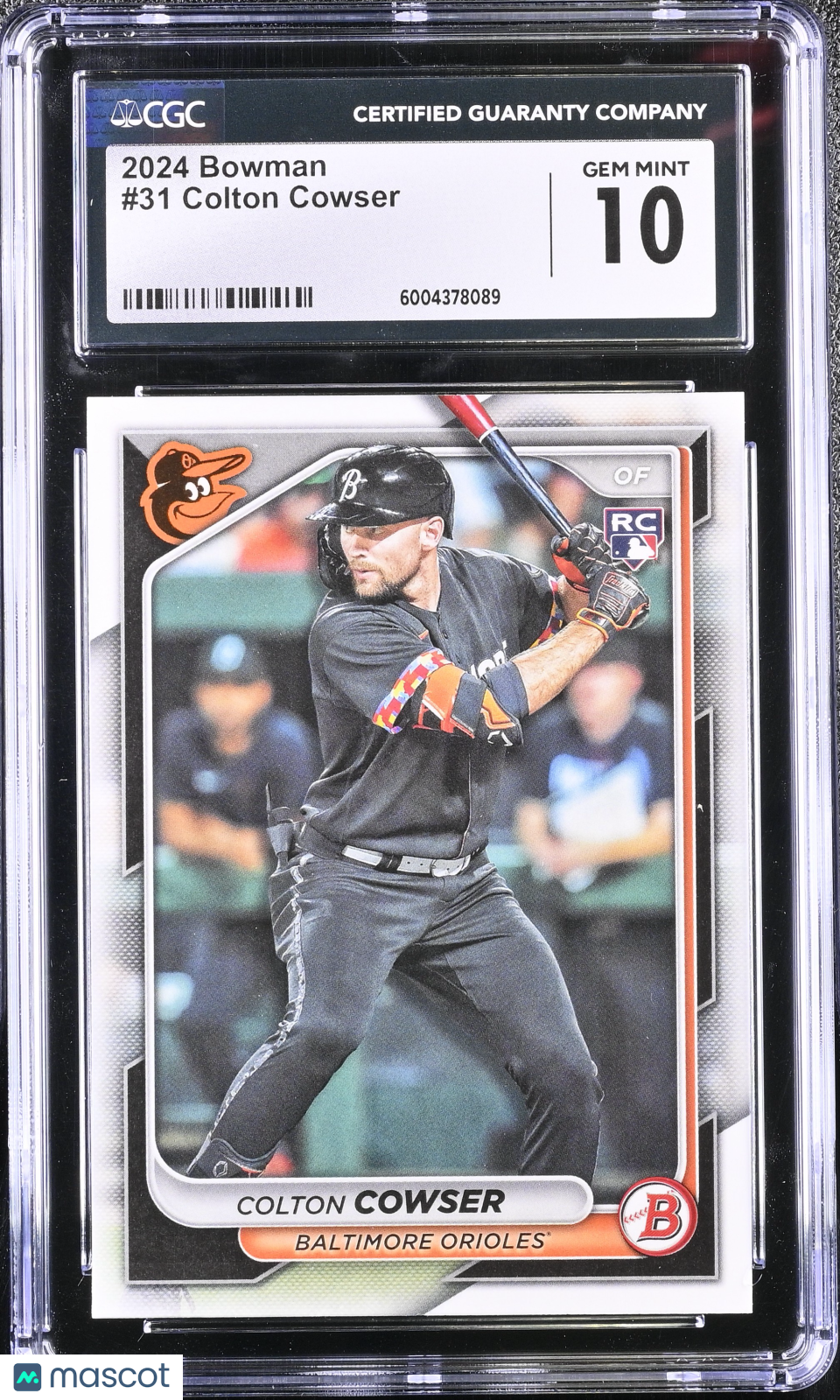 Colton Cowser 2024 Bowman #31 CGC 10