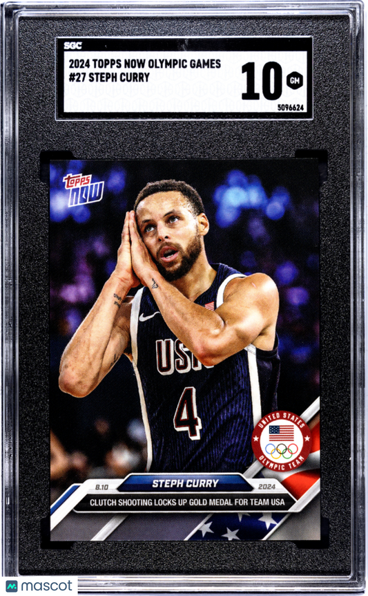 Steph Curry 2024 Topps Now Olympic Games #27 SGC 10