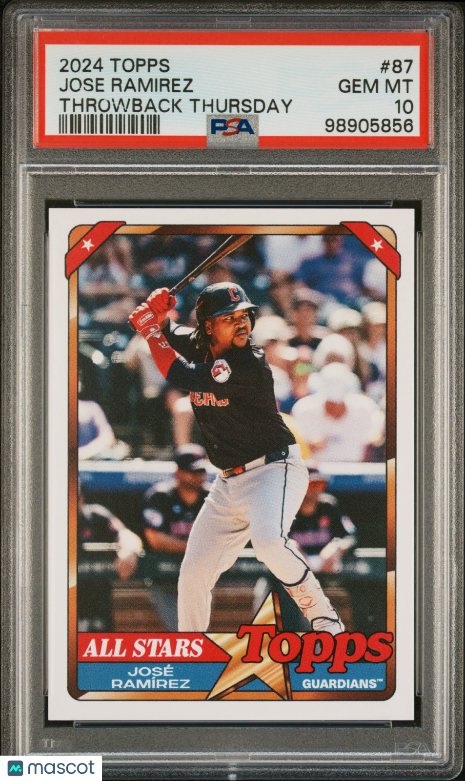 Jose Ramirez 2024 Topps Throwback Thursday #87 PSA 10