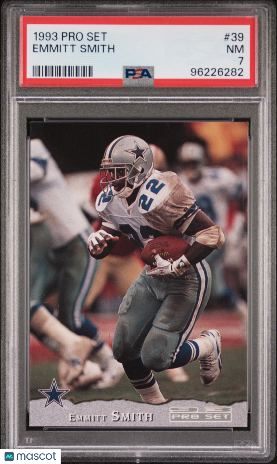 Emmitt Smith 1993 Pro Set #39 PSA 7