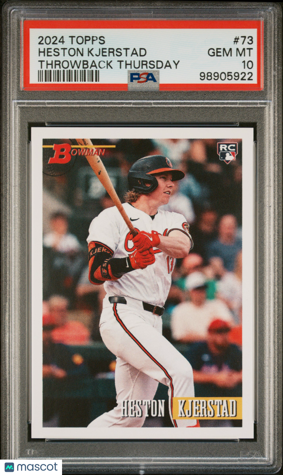 Heston Kjerstad 2024 Topps Throwback Thursday #73 Rookie PSA 10