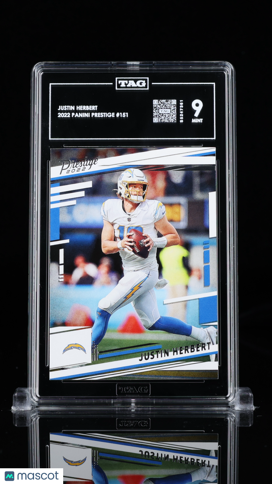 Justin Herbert Panini Prestige #151 TAG 9