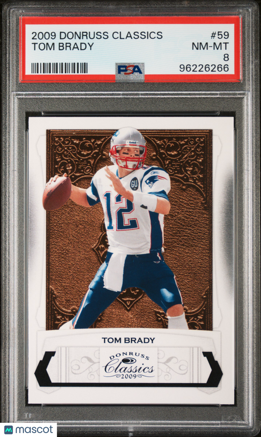 Tom Brady 2009 Donruss Classics #59 PSA 8