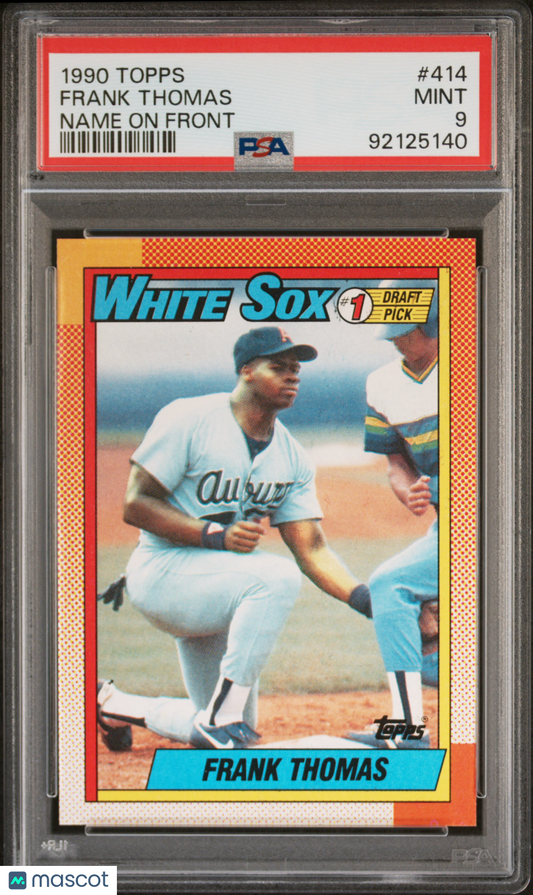 Frank Thomas 1990 Topps #414 Rookie PSA 9