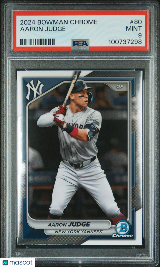 Aaron Judge 2024 Bowman Chrome #80 PSA 9