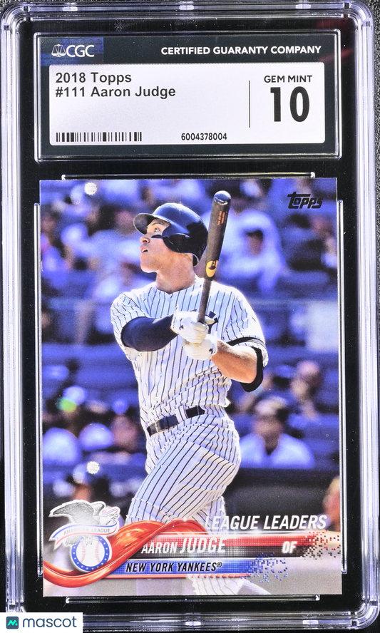 Aaron Judge 2018 Topps #111 CGC 10