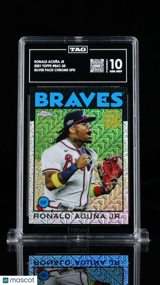 Ronald Acuña Jr Topps Silver Pack #86C-35 TAG 10