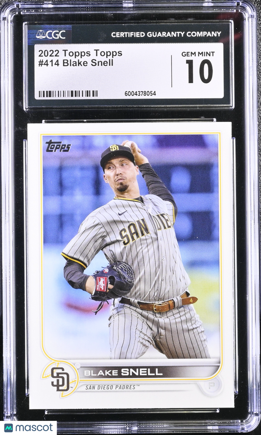 Blake Snell 2022 Topps Topps #414 CGC 10