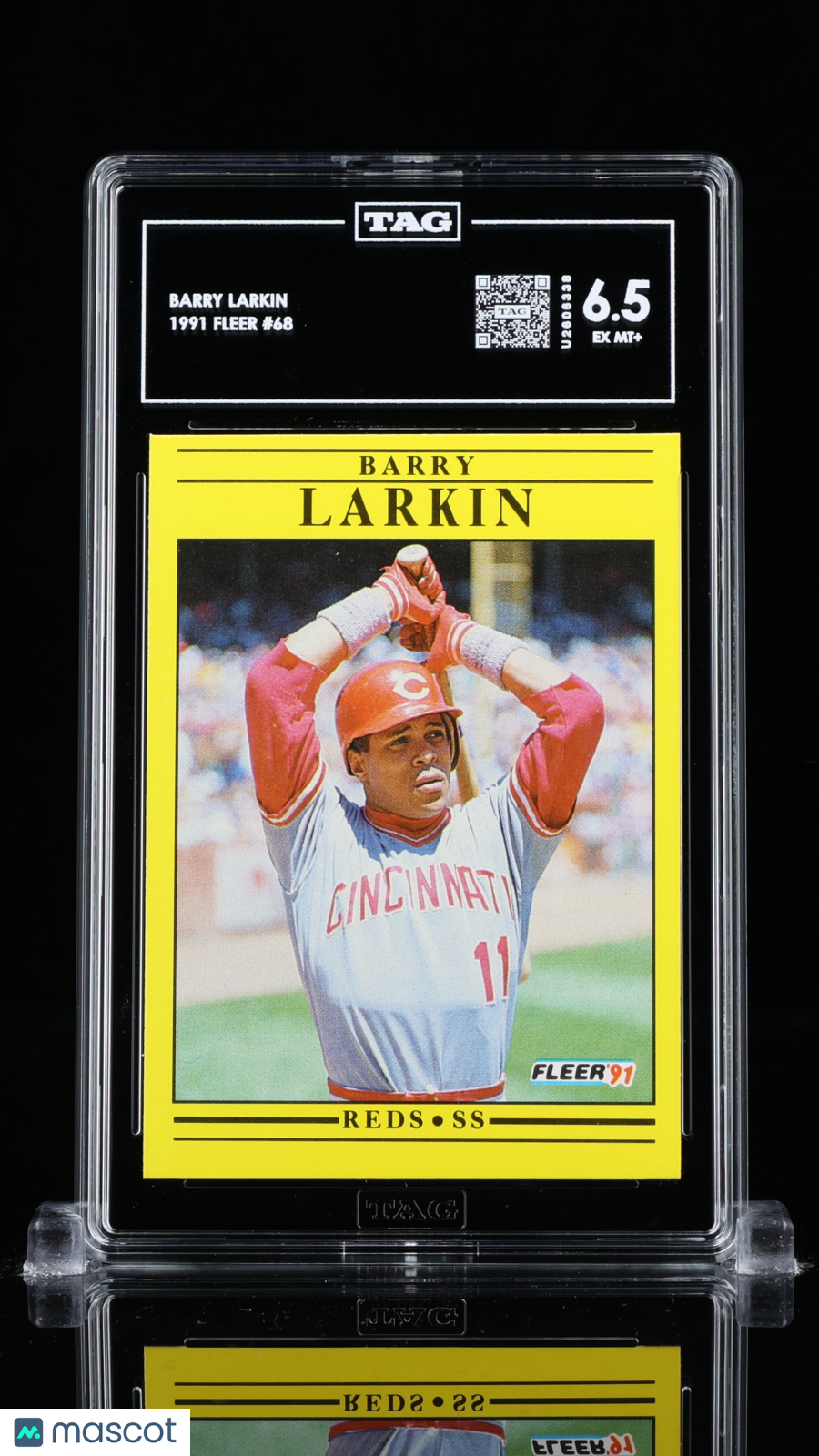 Barry Larkin Fleer #68 TAG 6.5