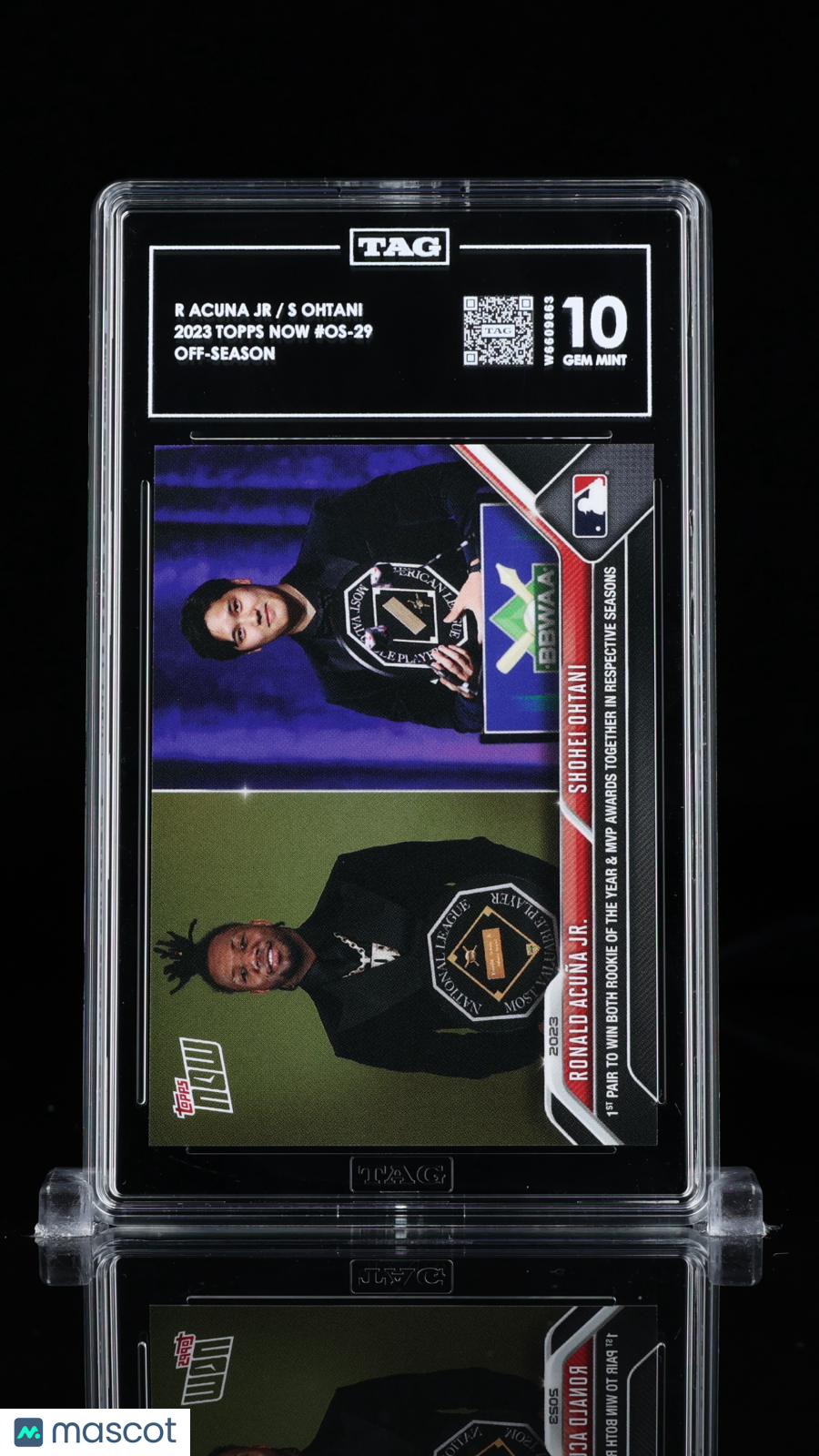 Ronald Acuña Jr / Shohei Ohtani Topps Now Off-Season #OS-29 TAG 10