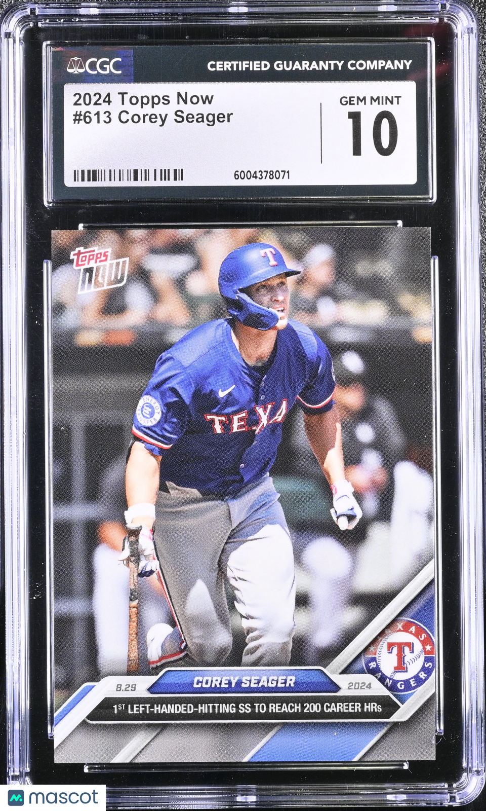 Corey Seager 2024 Topps Now #613 CGC 10