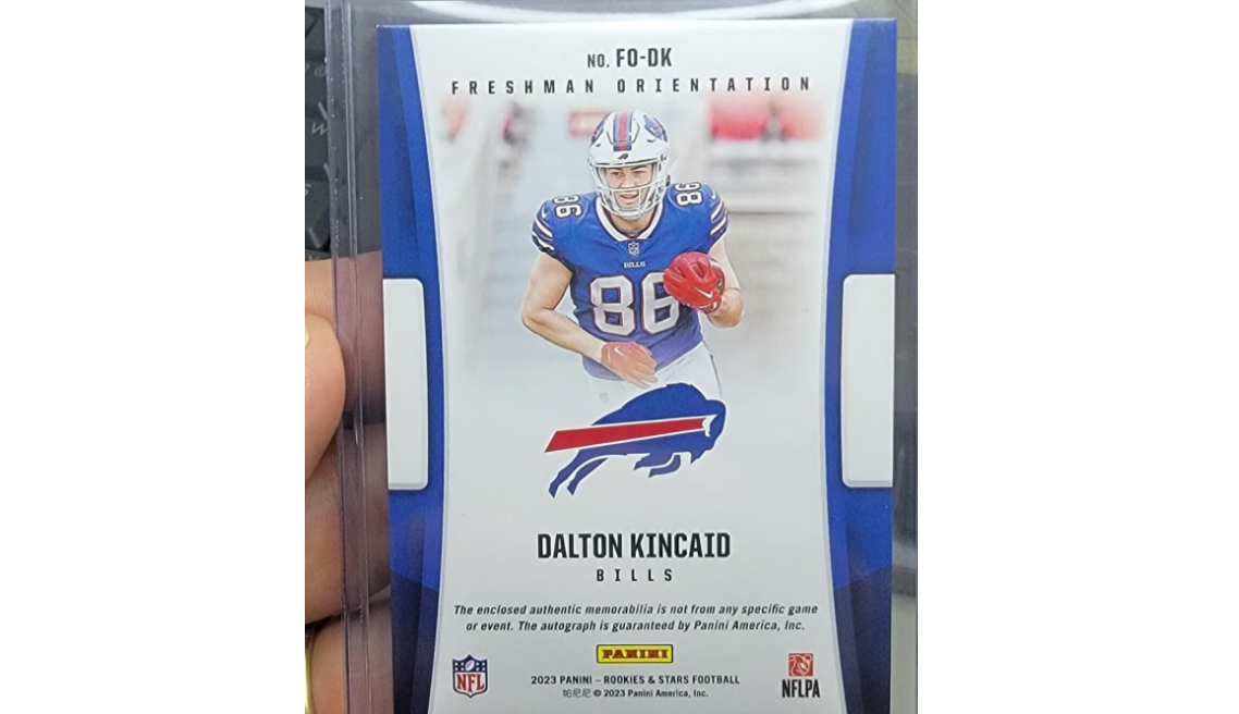 2023 Panini Rookies & Stars Freshman Orientation  FO-DK Dalton Kincaid auto /99