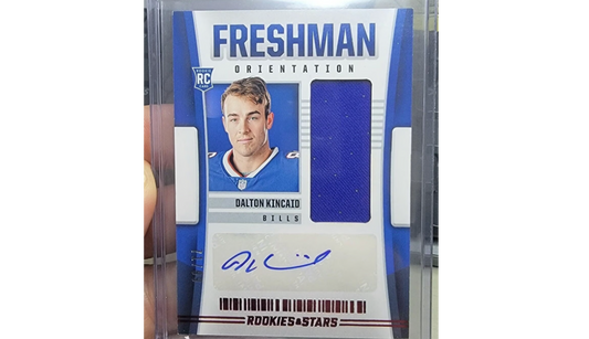 2023 Panini Rookies & Stars Freshman Orientation  FO-DK Dalton Kincaid auto /99